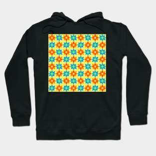 retro simple flower pattern Hoodie